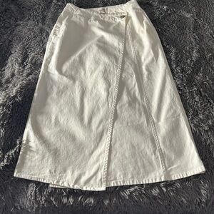 Universal Thread Cream Midi Skirt